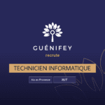GUÉNIFEY RECRUTE UN TECHNICIEN INFORMATIQUE