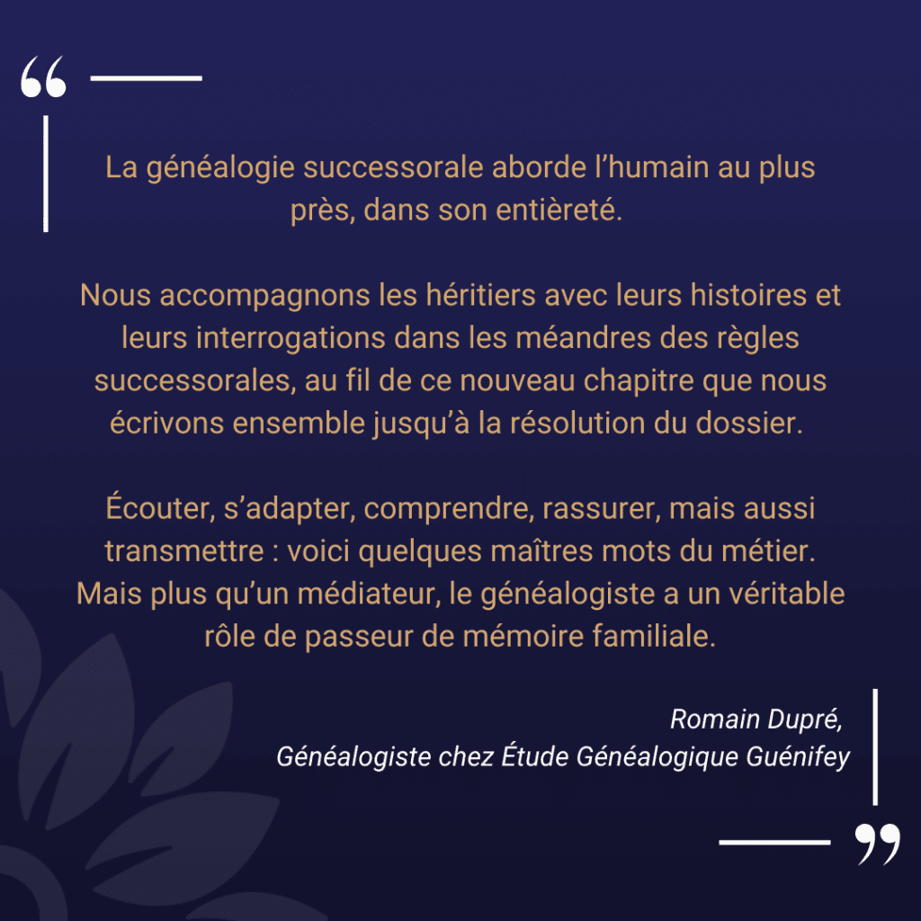 un métier d’humain et de transmission