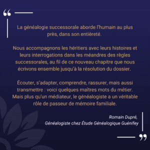 un métier d’humain et de transmission