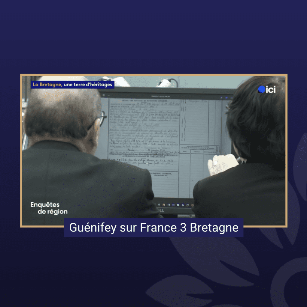 L’Étude Généalogique Guénifey mise à l’honneur sur France 3 Bretagne